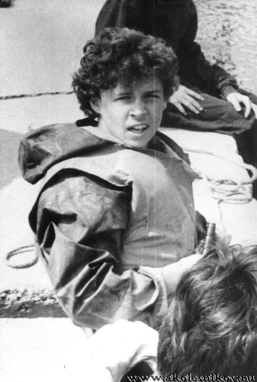1984 Водный лыжник перед стартом